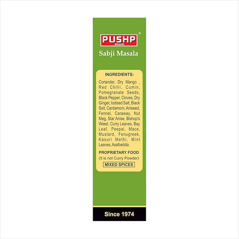 Pushp Brand Sabji Masala Box